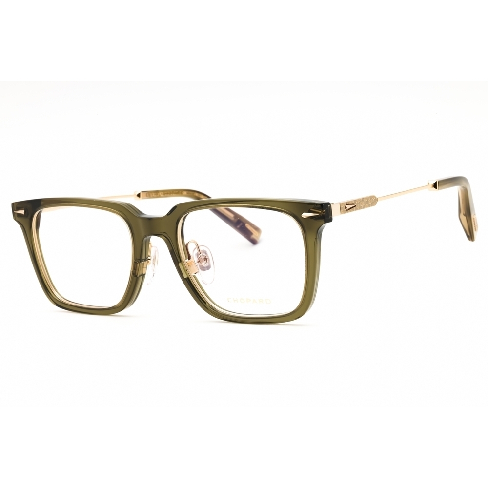 NWT Chopard VCH346-09HF Olive Green Rectangle 52mm Eyeglasses